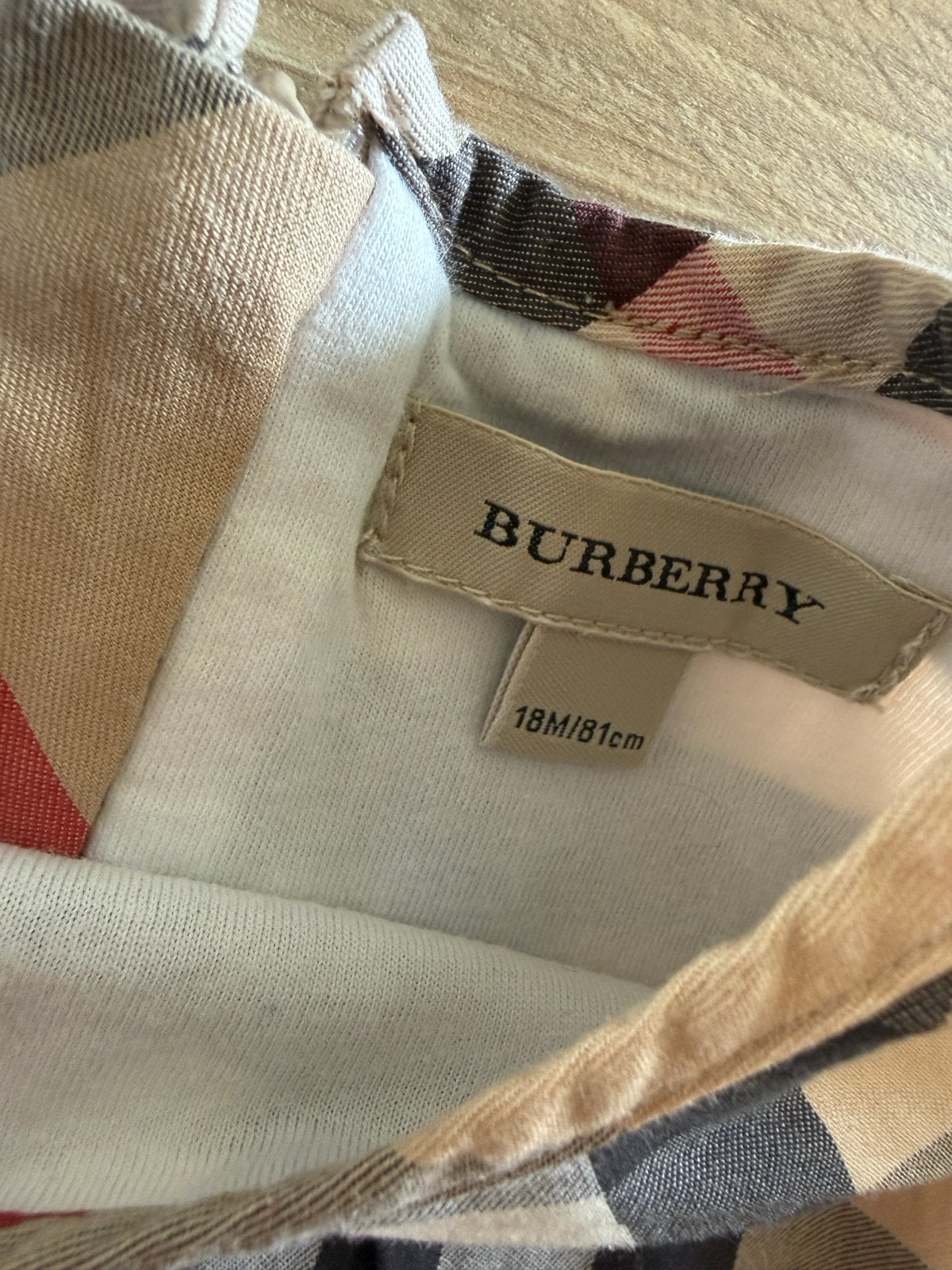 Burberry jurkje voor meisjes, maat 81cm (18 maanden), Kinderen en Baby's, Ophalen of Verzenden, Zo goed als nieuw, Meisje