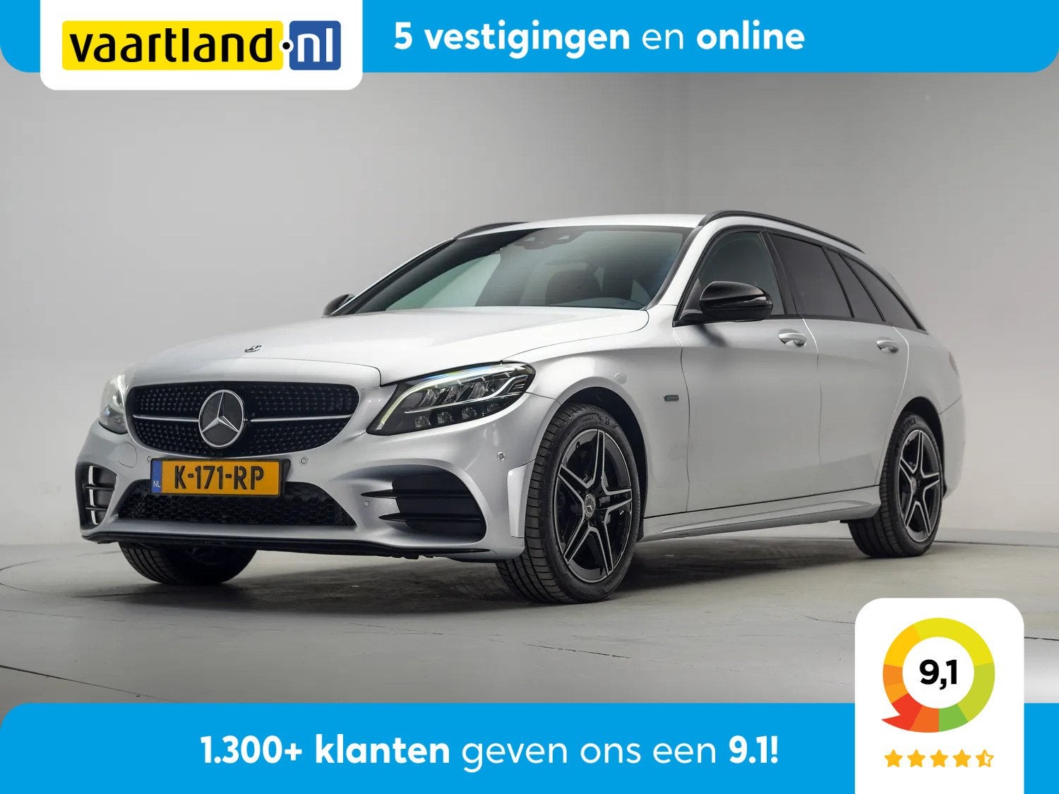 Mercedes-Benz C-Klasse ESTATE 300 e AMG Line Aut. [ Camera N, Auto's, Dealer onderhouden, Hybride Elektrisch/Benzine, 211 pk, 111 €/maand