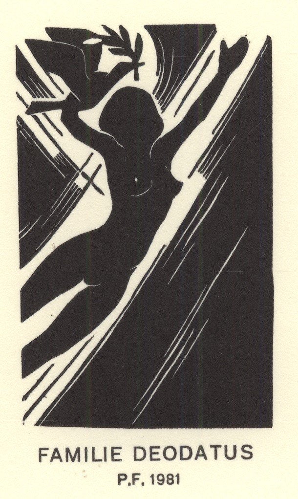 0072 Ex Libris Nederland : Jan Deodatus, 1980, Verzenden, Ex libris