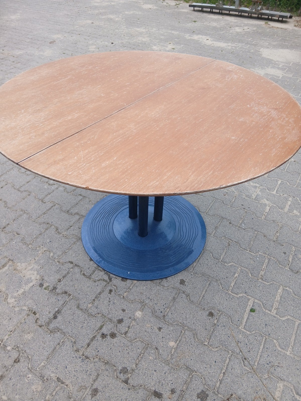Leolux ronde eettafel 120cm. Vintage, Ophalen, Gebruikt