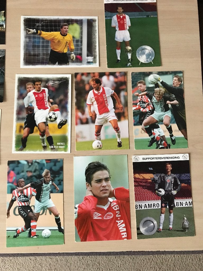 Ajax spelers kaarten 8 x, Verzamelen, Sportartikelen en Voetbal, Ophalen of Verzenden, Gebruikt, Ajax, Spelerskaart