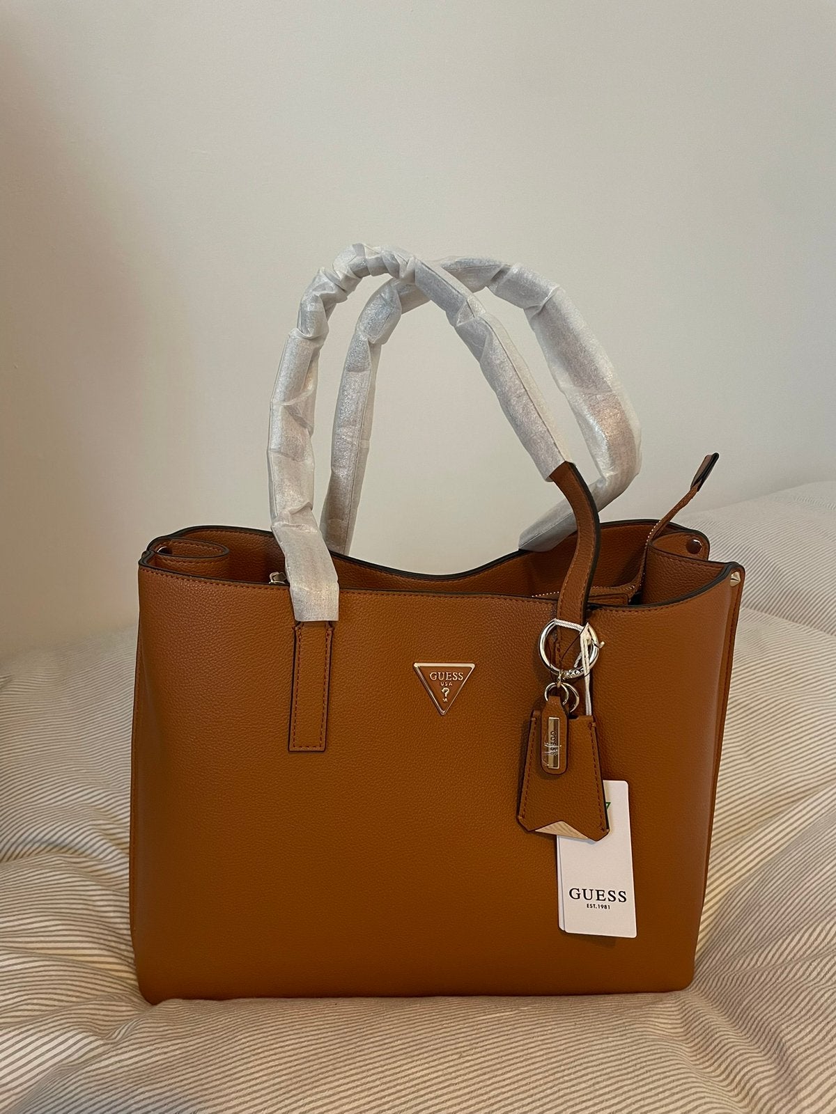 Guess tas ongedragen, Ophalen of Verzenden, Nieuw, Bruin, Handtas