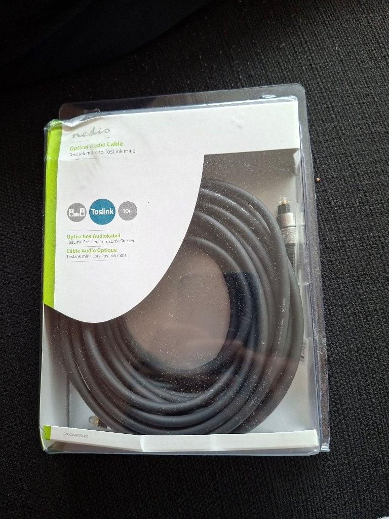 Toslink optical audio cable, Audio, Tv en Foto, Audiokabels en Televisiekabels, Ophalen, Nieuw, 10 meter of meer, Optische kabel
