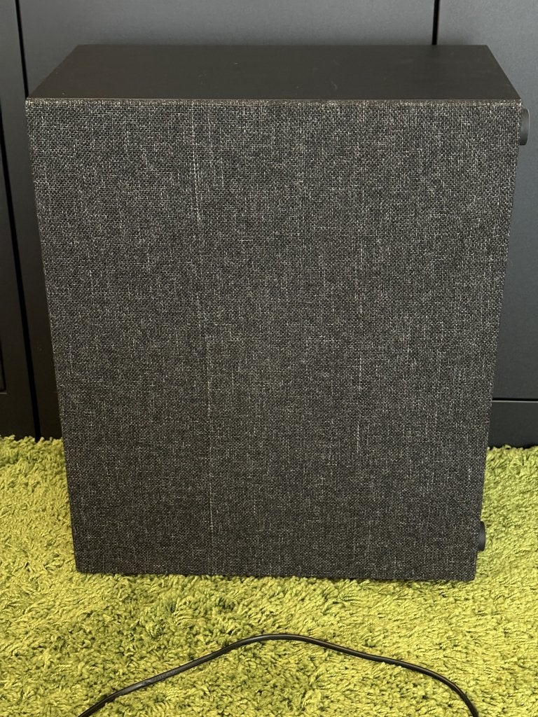 Jamo S 810 SUB – 10” actieve subwoofer, antraciet, Audio, Tv en Foto, Subwoofer, AUX-ingang, Ophalen of Verzenden, Zo goed als nieuw