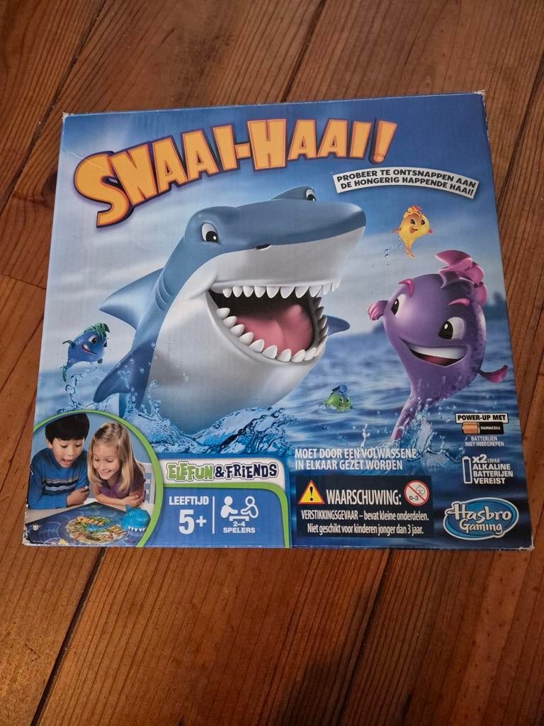 Snaai-Haai! bordspel, Drie of vier spelers, Ophalen of Verzenden, Gebruikt, Hasbro Gaming