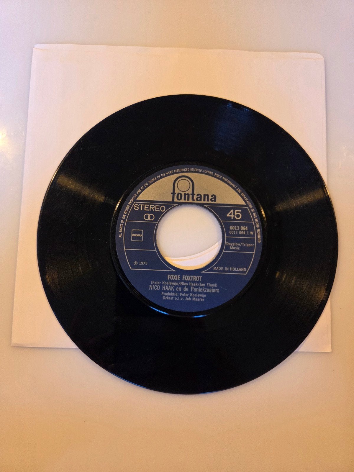 Nico Haak en de Paniekzaaiers - Foxie foxtrot, Ophalen of Verzenden, Gebruikt, 7 inch, Nederlandstalig