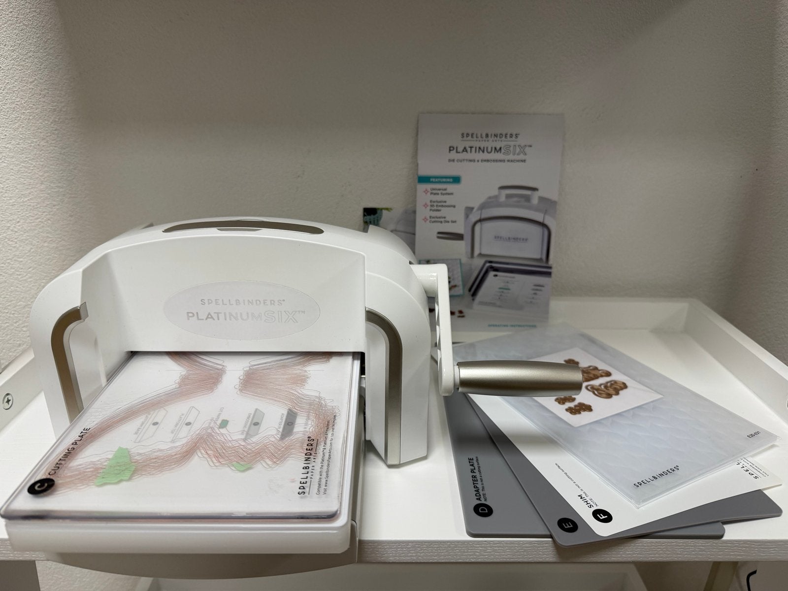 Spellbinders Platinum 6 stans machine die cut machine, Geschikt voor karton, Ophalen of Verzenden, Zo goed als nieuw, Kunststof
