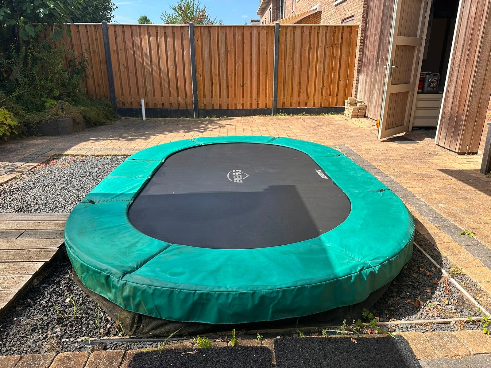 Berg Trampoline Deventer 350x250, Ophalen, Gebruikt