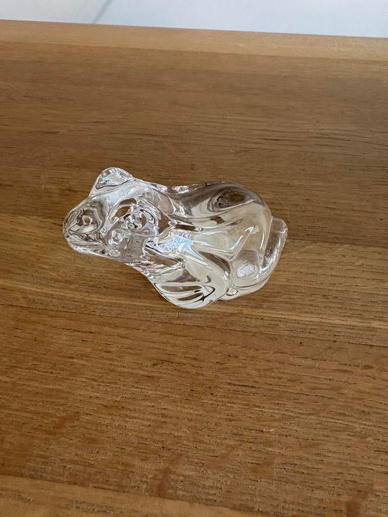 Vintage kristallen kikker presse-papier van Princess House, Ophalen of Verzenden