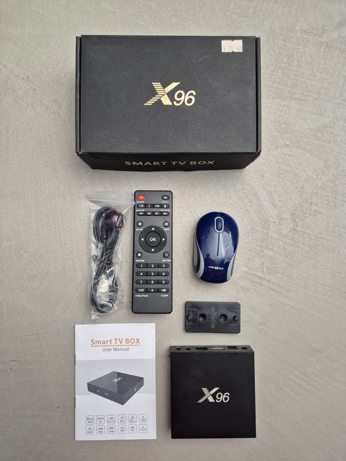 X96 Smart TV Box (Android) met Afstandsbediening & Muis, Ophalen of Verzenden, Nieuw, HDMI