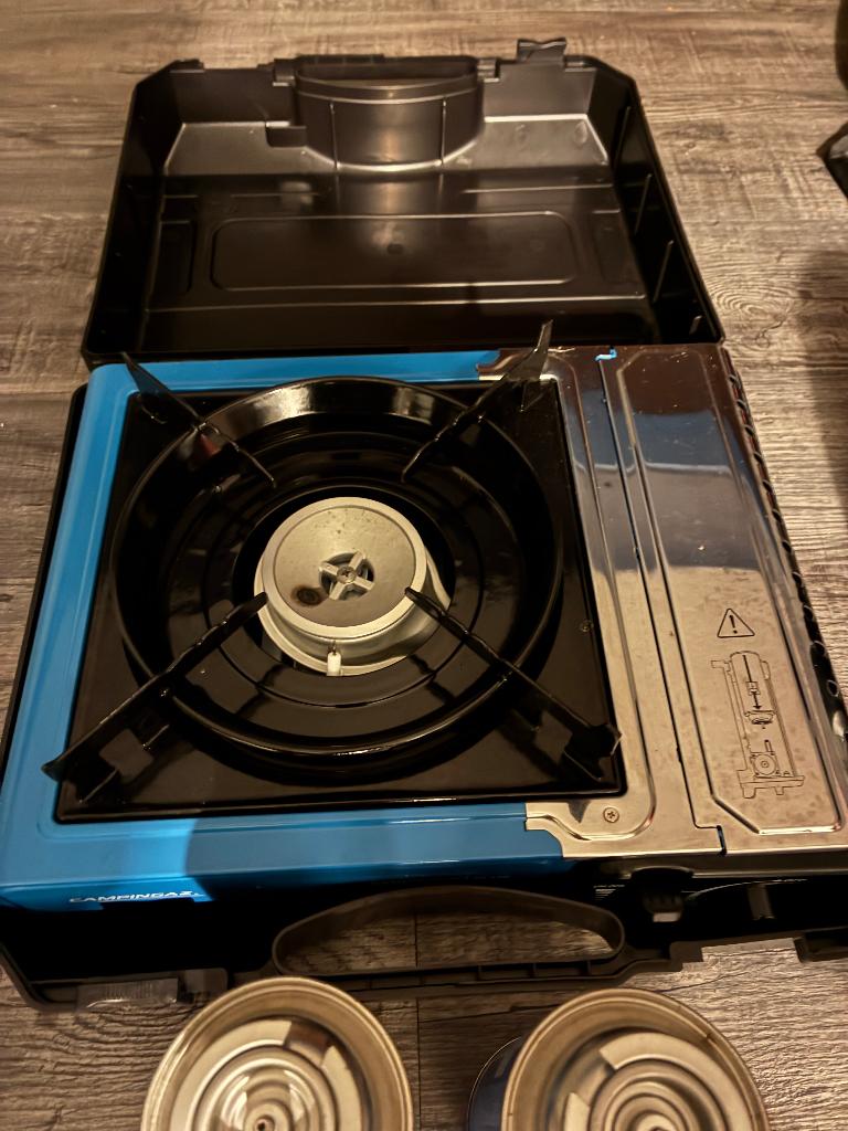 Gas stel camping, Caravans en Kamperen, Ophalen of Verzenden, Zo goed als nieuw