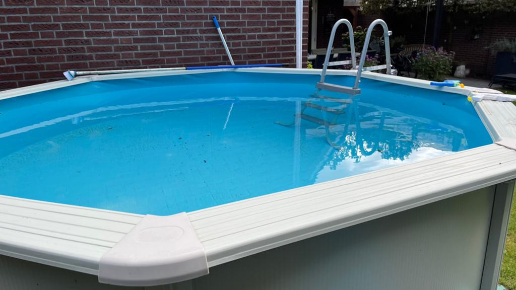 Mooi zwembad rond 3.0m - complete set, Tuin en Terras, Zwembaden, Ophalen, Rond, 300 cm of meer, Zo goed als nieuw