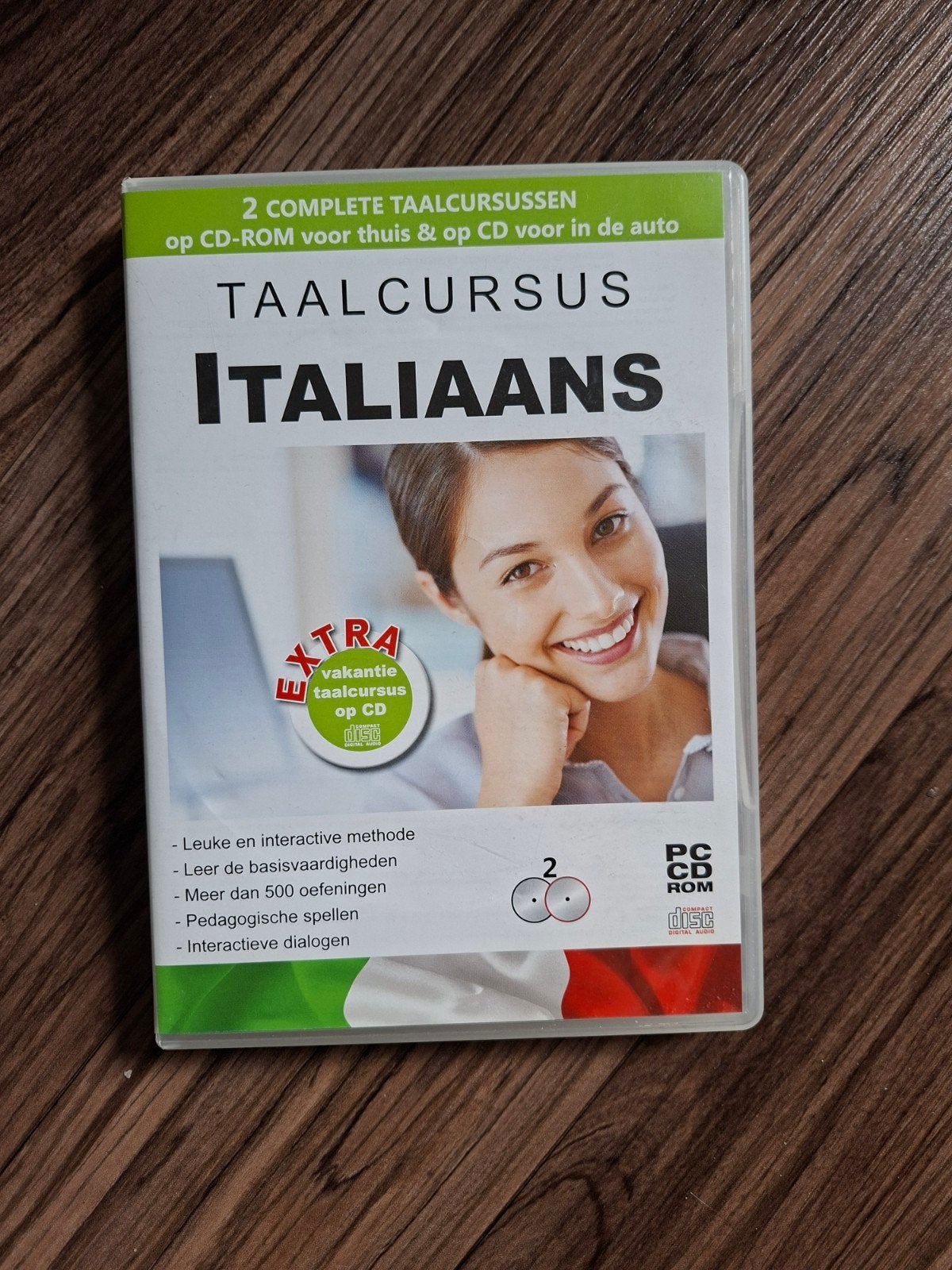 Taalcursus Italiaans - 2 complete cursussen op CD-ROM, Ophalen of Verzenden, Zo goed als nieuw, Taalcursus, Windows