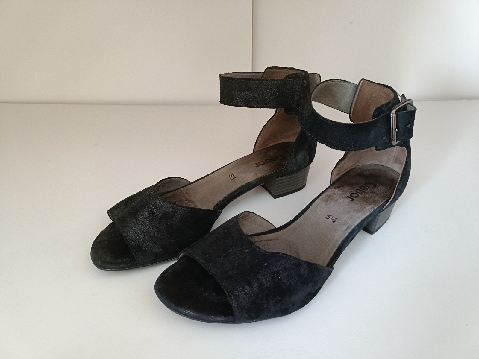 Leuke zwarte muiltjes / sandalen Gabor mt 5,5 (38,5), Kleding | Dames, Zwart, Gabor, Gedragen, Sandalen of Muiltjes