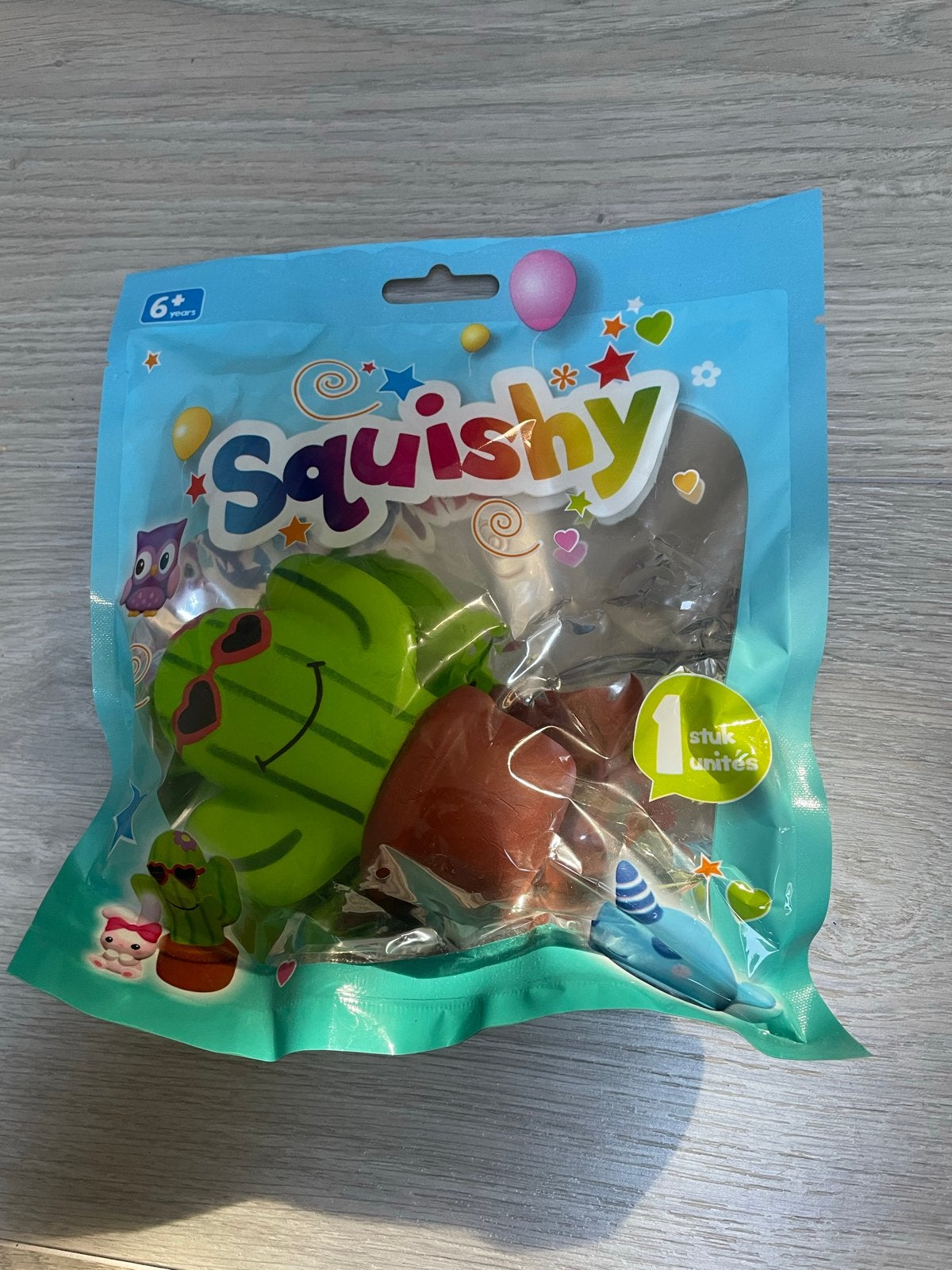 Squishy speelgoed set - Cactus, Jongen of Meisje, Nieuw, Ophalen of Verzenden, X