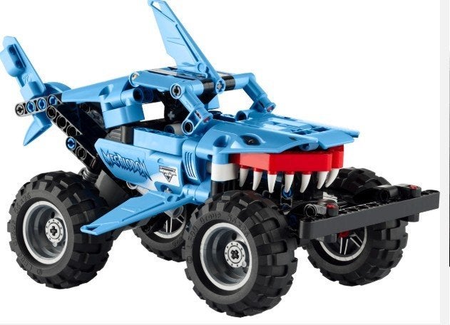 LEGO Monster Jam Megalodon (42134) 2IN1 PULL BACK, Ophalen, Inclusief instructies, Lego, Zo goed als nieuw