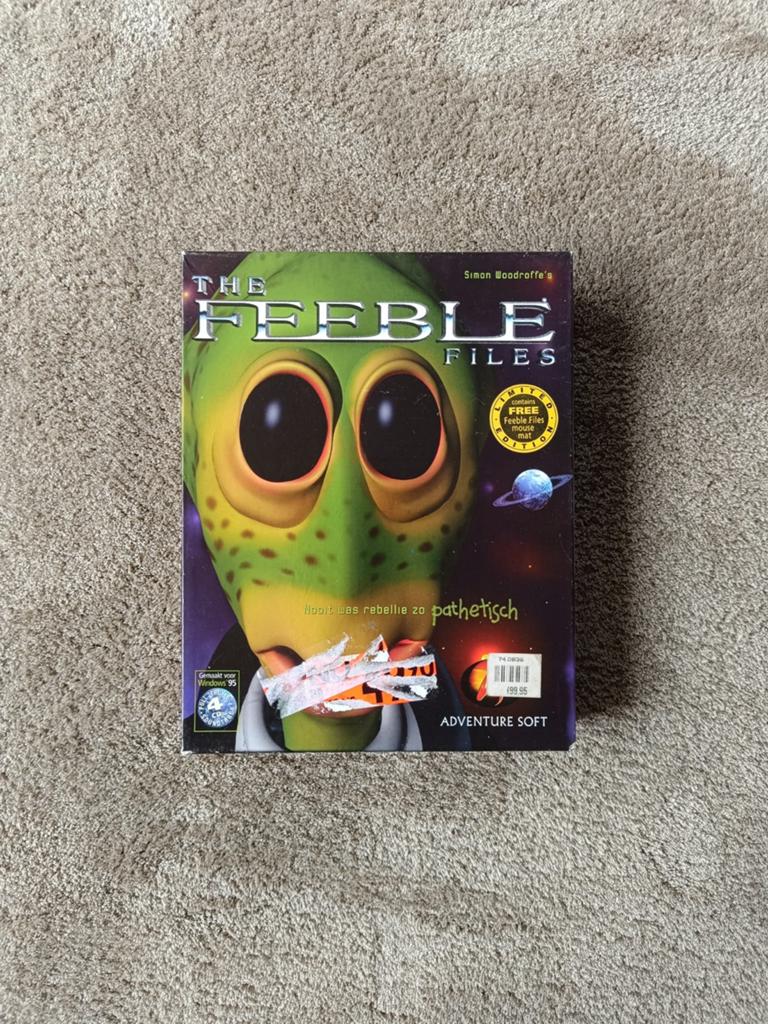 The Feeble Files Big Box PC CD-ROM - Klassiek Avontuur Spel, Spelcomputers en Games, Games | Pc, Avontuur en Actie, Gebruikt, 1 speler