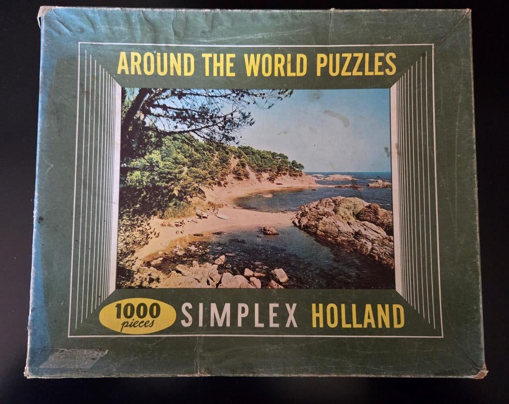 Around the world puzzles 1000 stukjes simplex holland puzzel, Ophalen of Verzenden, 500 t/m 1500 stukjes, Gebruikt