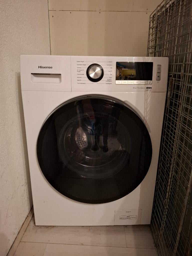 Hisense was-droogcombinatie 10kg/7kg, Witgoed en Apparatuur, 8 tot 10 kg, Ophalen, Zo goed als nieuw, 85 tot 90 cm