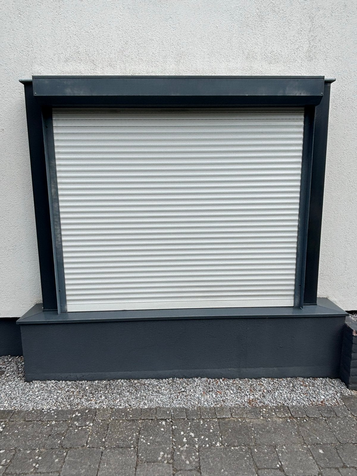 Witte handmatige rolluik - perfecte zonwering, Ophalen, Gebruikt, Wit, 150 tot 200 cm