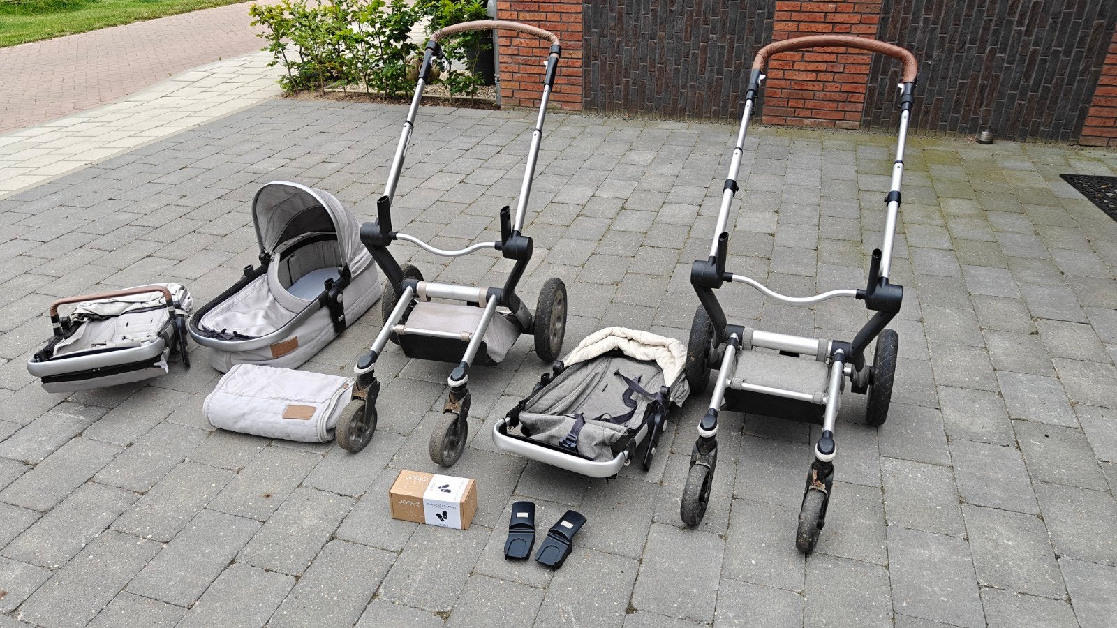 Joolz Day 1 kinderwagen set. Bijna 2x compleet., Gebruikt, Verstelbare duwstang, Combiwagen, Ophalen