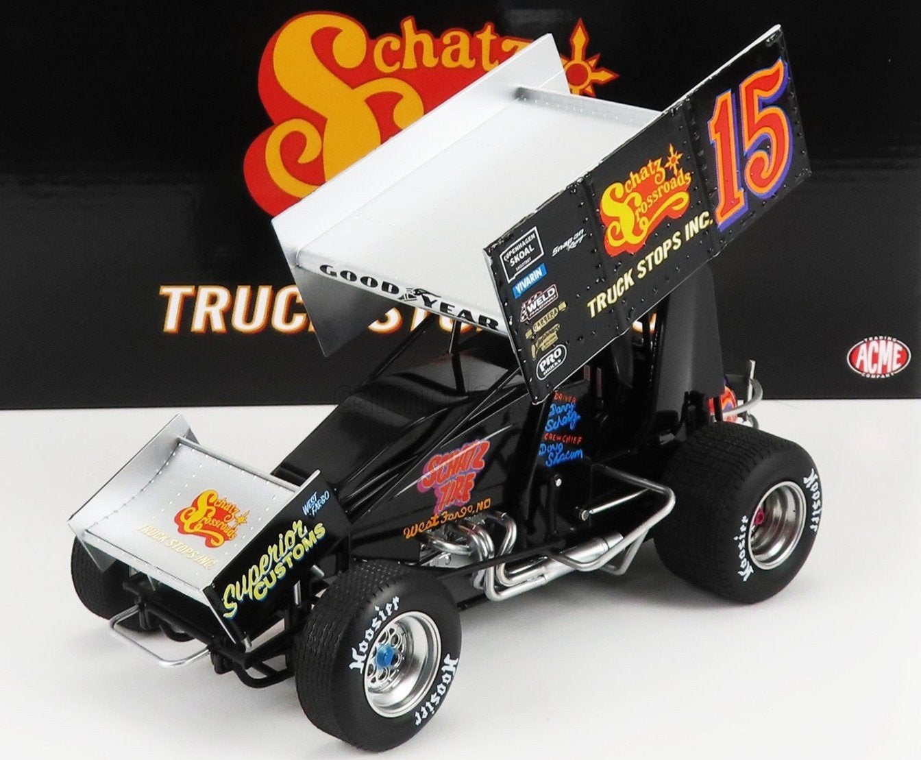 2x Stockcar sprint modelauto 1:18, Ophalen of Verzenden, Nieuw