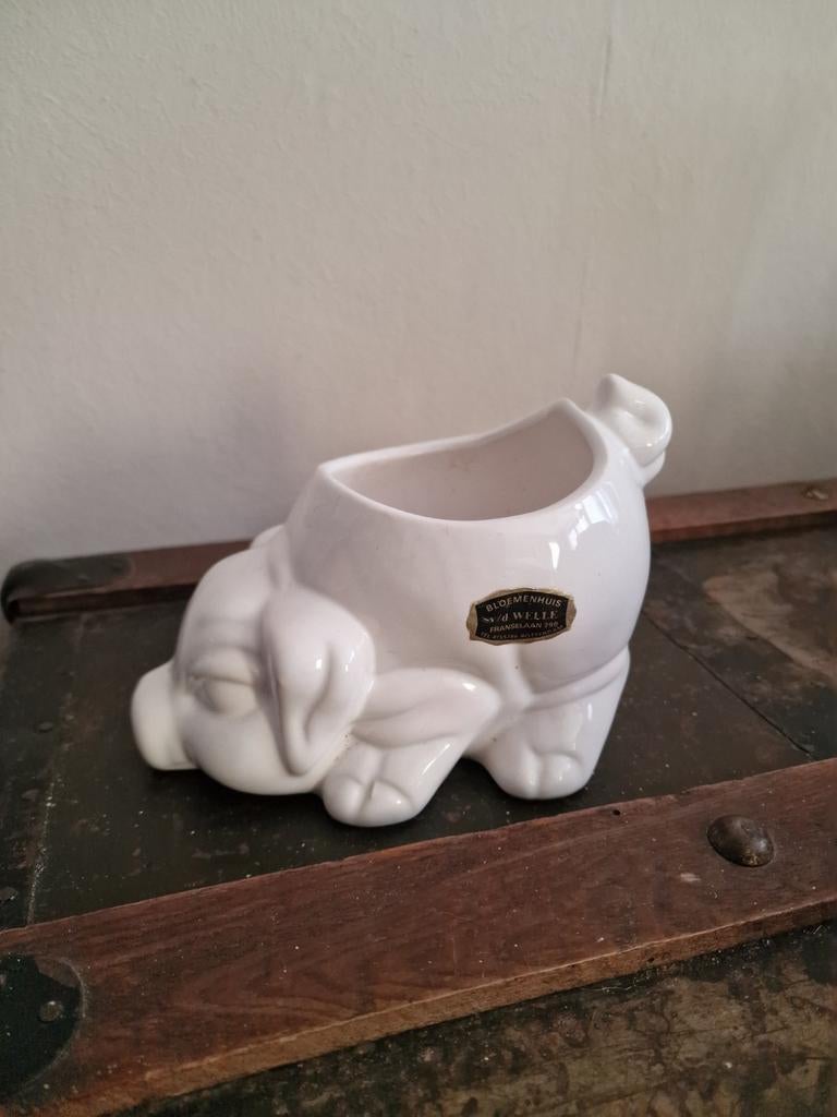 Vintage planten bakje big / varken, Verzamelen, Retro, Ophalen of Verzenden, Huis en Inrichting