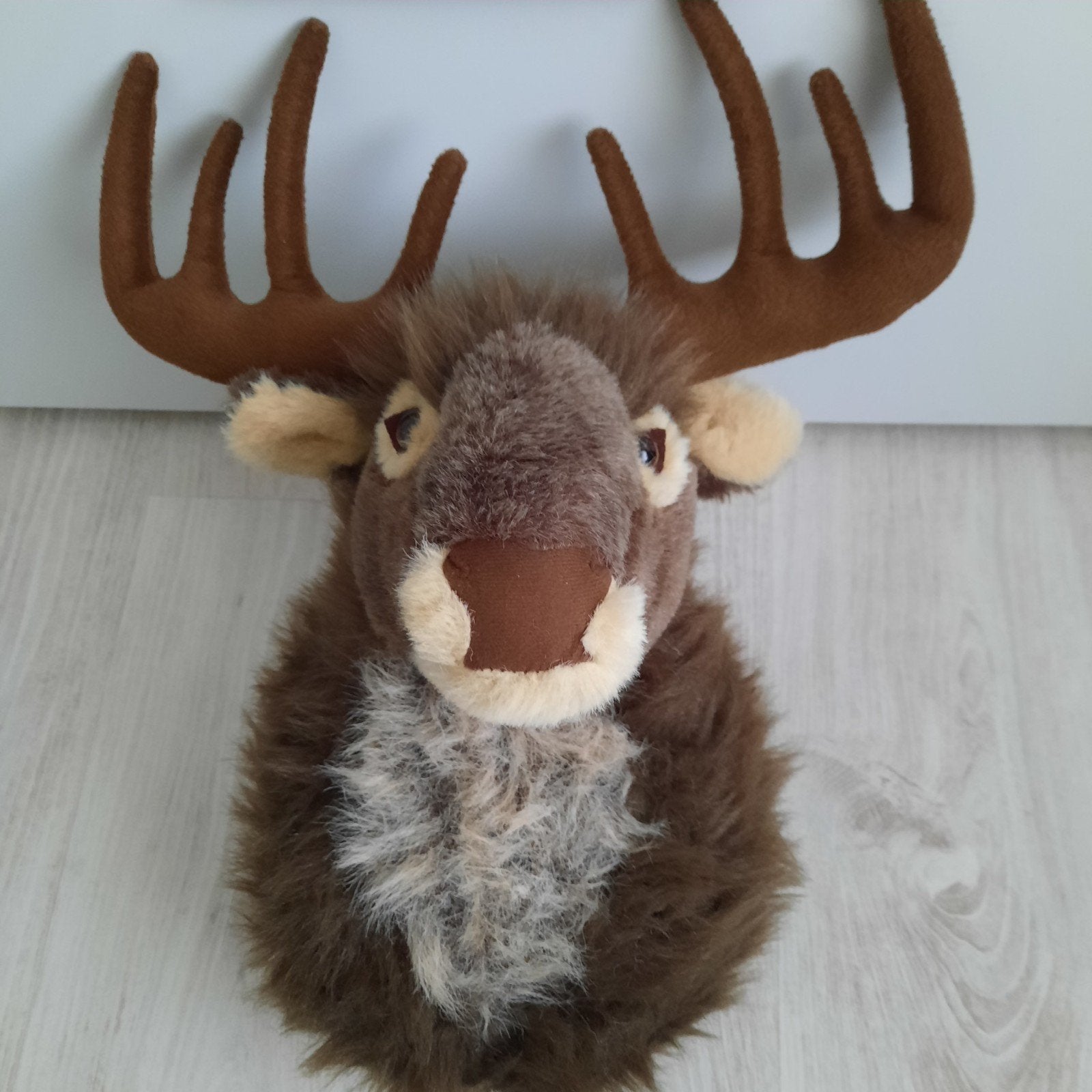 Pluche eland hoofd - decoratie of knuffel, Kinderen en Baby's, Speelgoed | Knuffels en Pluche, Gebruikt, Overige merken, Overige karakters