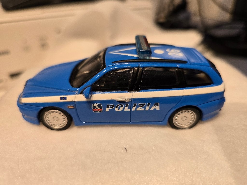 Alfa romeo 156 Polizia 1/43, Hobby en Vrije tijd, Modelauto's | 1:43, Ophalen of Verzenden, Gebruikt, Auto, Overige merken