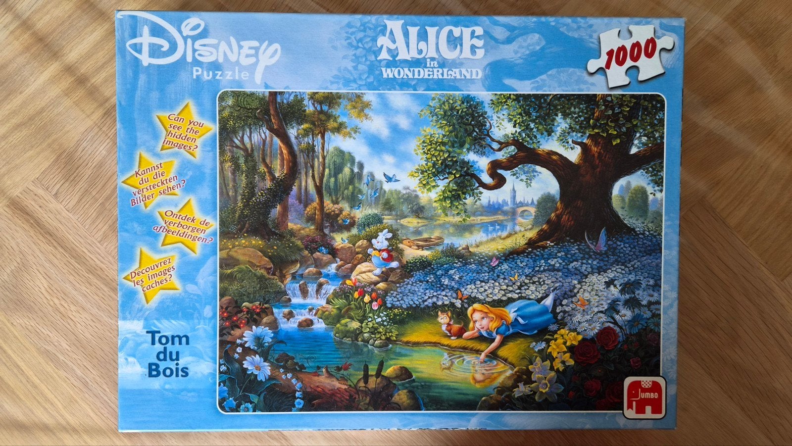 ZGAN Disney Alice in Wonderland Legpuzzel 1000 stukjes, Hobby en Vrije tijd, Ophalen of Verzenden, 500 t/m 1500 stukjes, Zo goed als nieuw