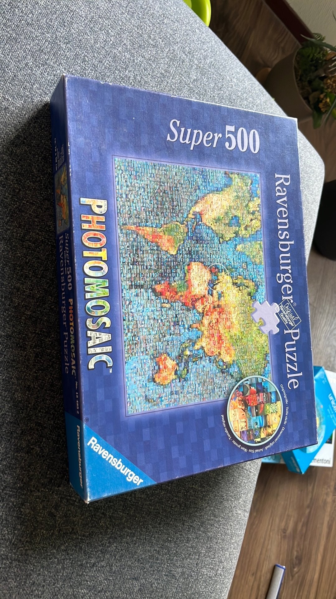 Puzzel wereld  kaart, Hobby en Vrije tijd, Denksport en Puzzels, Ophalen of Verzenden, 500 t/m 1500 stukjes, Zo goed als nieuw