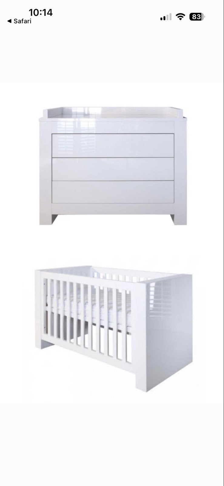 Kidsmill Alaska babykamer - ledikant, commode en box, Ophalen, Gebruikt, Jongetje of Meisje