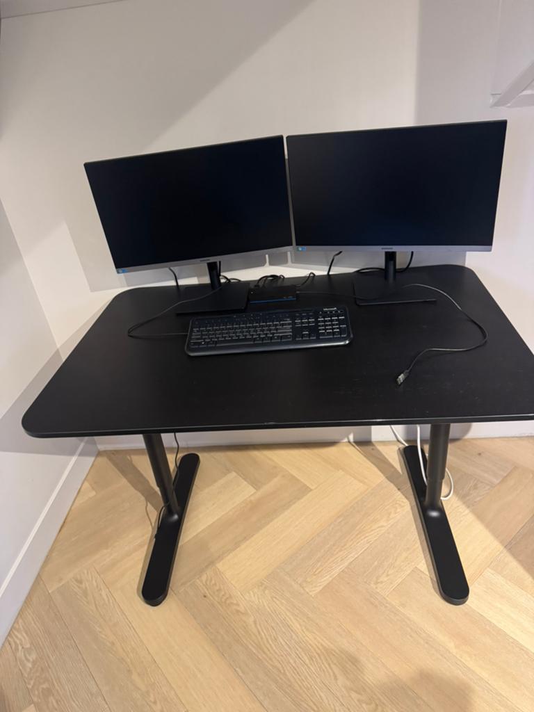 Bekant bureau 120x80, Huis en Inrichting, Bureaus, Ophalen, 120 cm, Zo goed als nieuw, IKEA