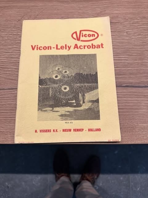 gebruiksaanwijzing Vicon Lely Acrobat, Boeken, Ophalen of Verzenden, Nieuw