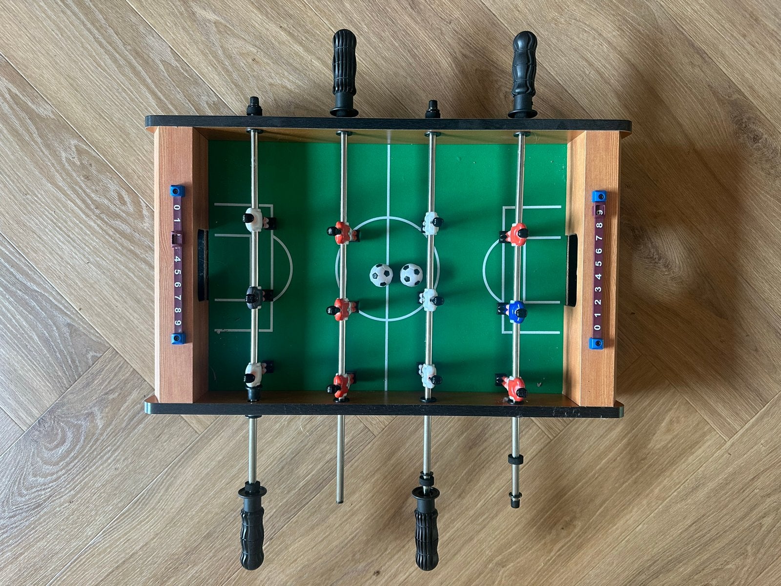 Mini Tafelvoetbalspel - Compact en Draagbaar, Kinderen en Baby's, Speelgoed | Voetbaltafels, Ophalen of Verzenden, Gebruikt
