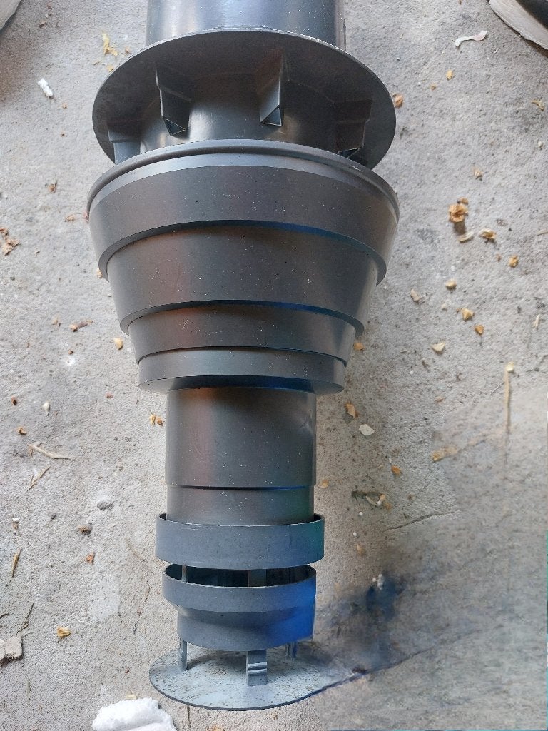 Rook gas afvoer + dakdoorvoer lood, Ophalen, Overige materialen, Gebruikt, Minder dan 2 meter