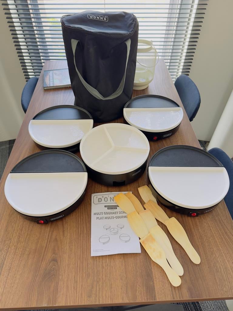 Bourgini Multi Gourmet Station - 4 persoons, Witgoed en Apparatuur, Gourmetstellen, Zo goed als nieuw, Minder dan 4 personen, Ophalen of Verzenden