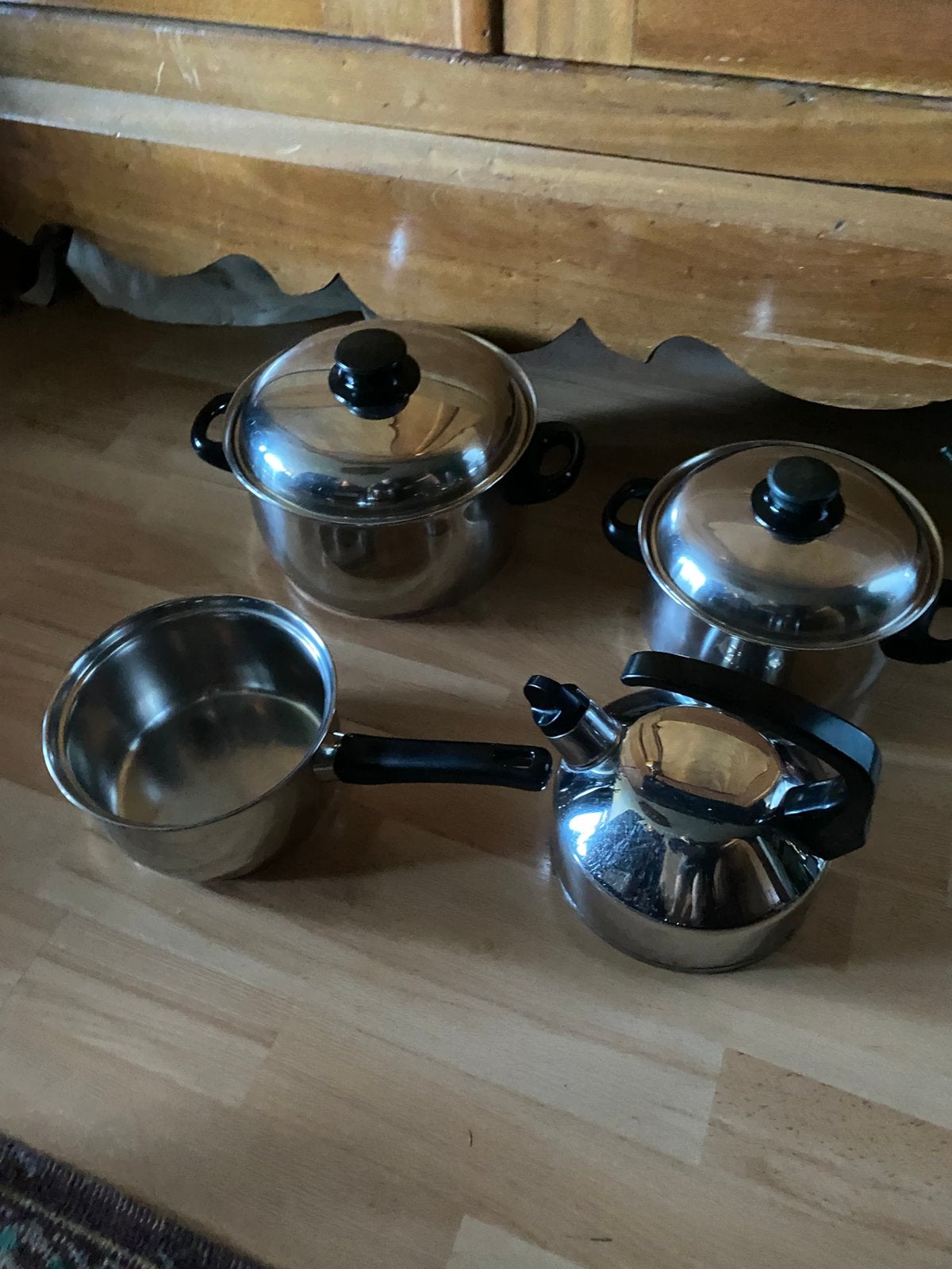 pannenset vroom en dreesman pannen set, Gebruikt, Keramische plaat, Pannenset, Ophalen of Verzenden