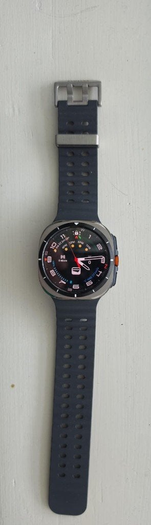 Samsung Galaxy Watch Ultra LTE 64GB Titanium Grey Nieuwstaat, Samsung ⌚️, Ophalen of Verzenden, Zo goed als nieuw, Waterdicht