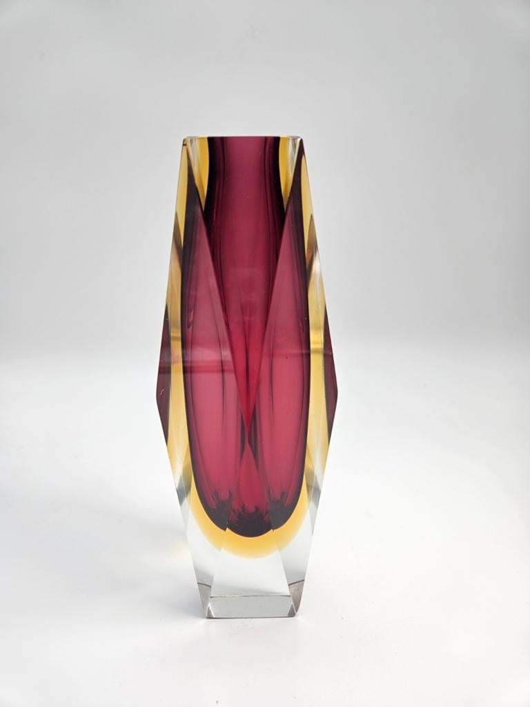 Murano Sommerso vaas., Antiek en Kunst, Ophalen of Verzenden