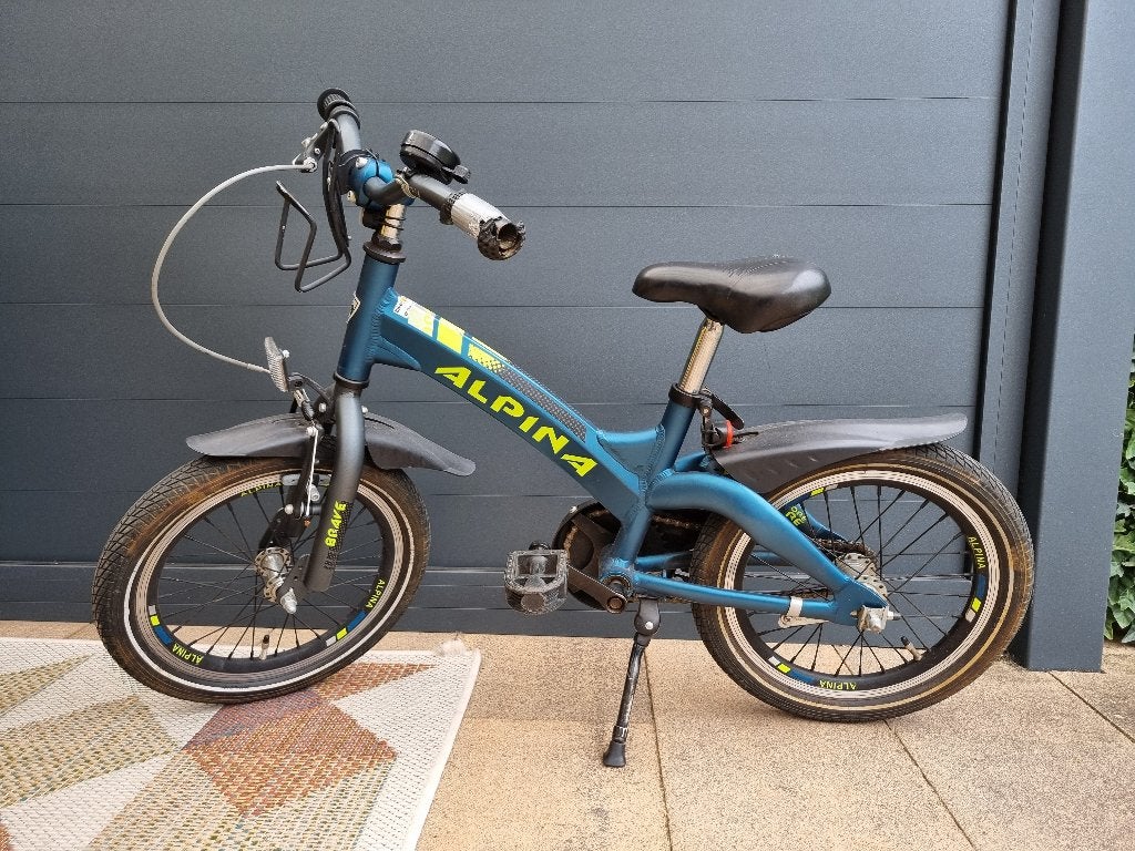 Stoere Alpina jongensfiets 16 inch, Ophalen, Velgrem, Alpina, 16 tot 20 inch
