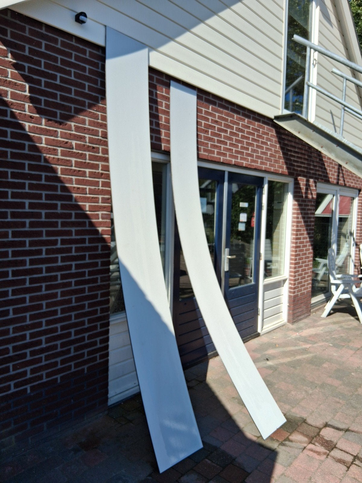 2 trespa stroken 36 en 41  305cm nieuw € 50, Ophalen of Verzenden, Nieuw