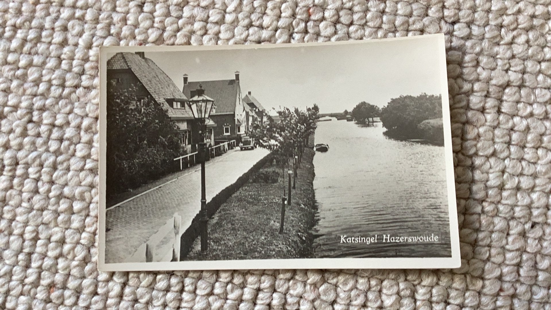 Ansichtkaart Hazerswoude Katsingel. 987, Ophalen of Verzenden, 1940 tot 1960, Ongelopen, Zuid-Holland