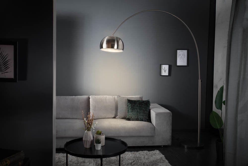 Booglamp zilver kleur geborsteld NIEUW VOORRAAD, Ophalen of Verzenden, Nieuw, 150 tot 200 cm