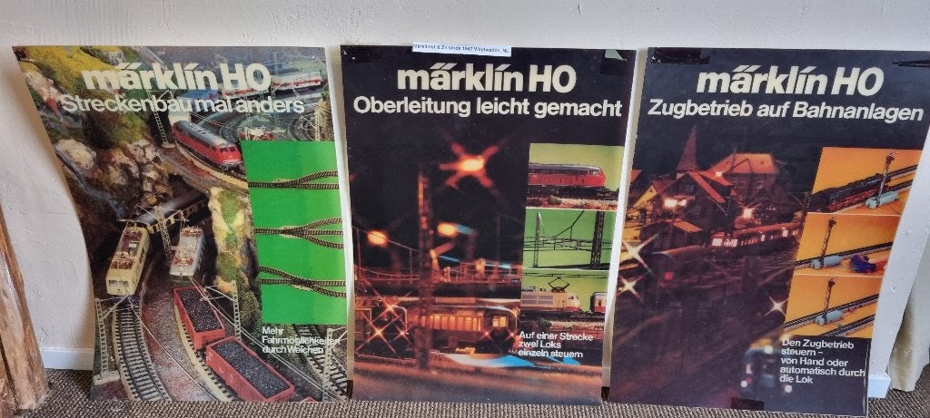 Marklin foto/dia platen ( 3 x)jaren 70, Ophalen, Wisselstroom, Gebruikt, Overige typen