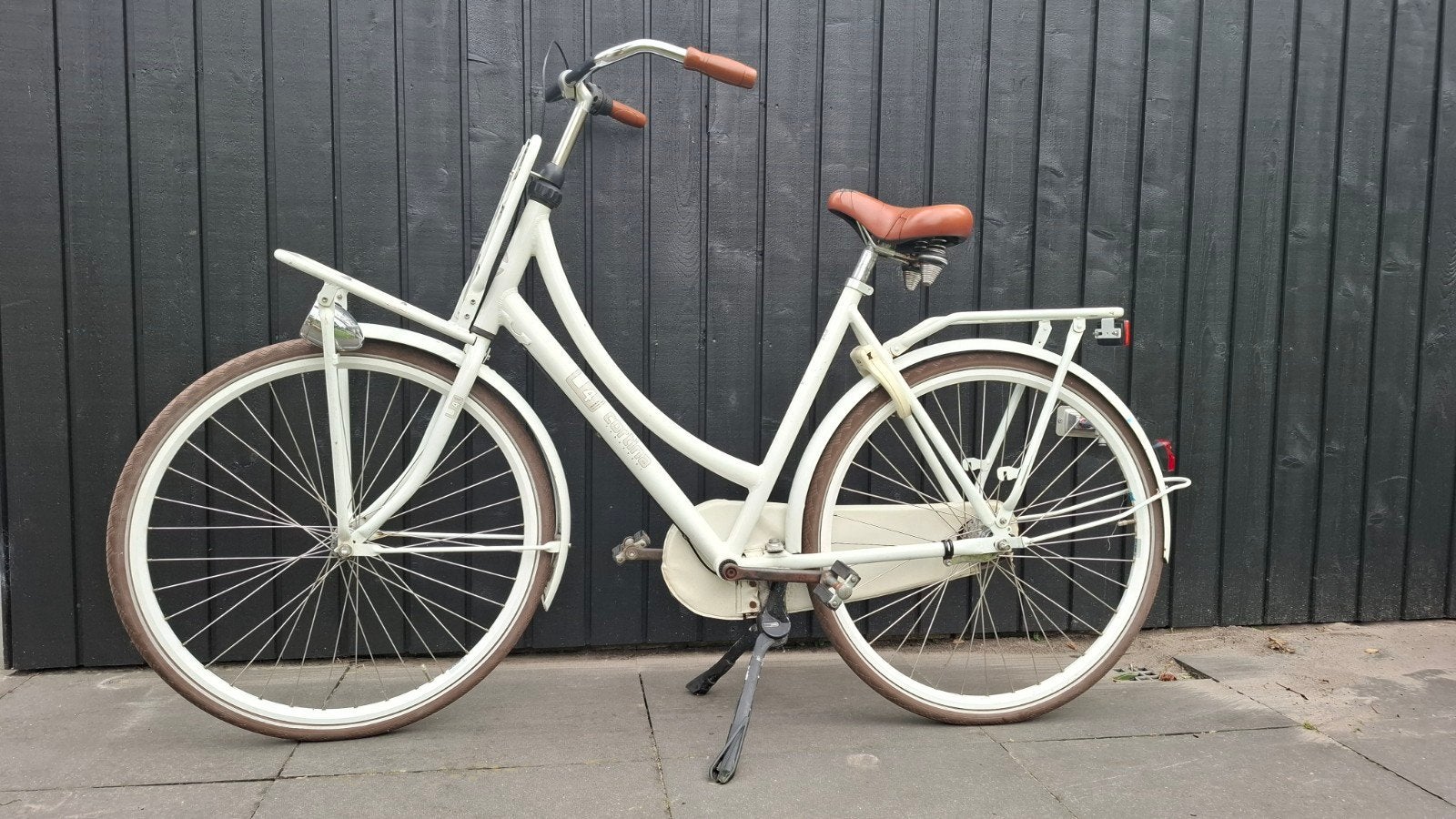 Cortina U4 damestransportfiets, crème wit, met terugtraprem, Fietsen en Brommers, Fietsen | Dames | Damesfietsen, Terugtraprem