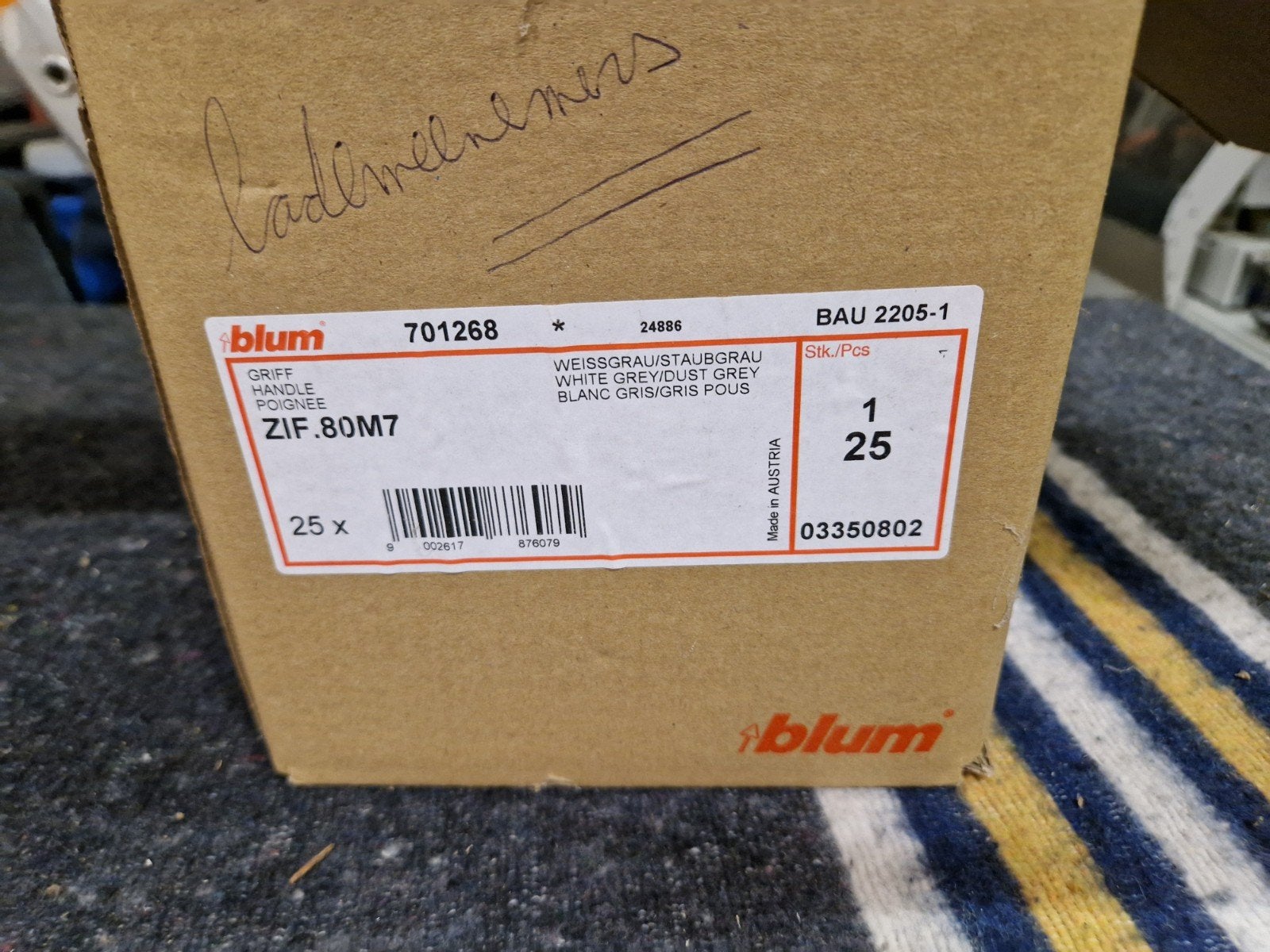 Blum Antaro lademeenemer grijs 15 sets, nieuw, Ophalen, Nieuw
