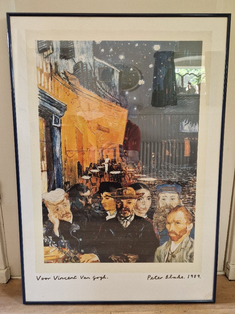Offset Lithografie Peter Blake "voor Vincent van Gogh", Ophalen of Verzenden