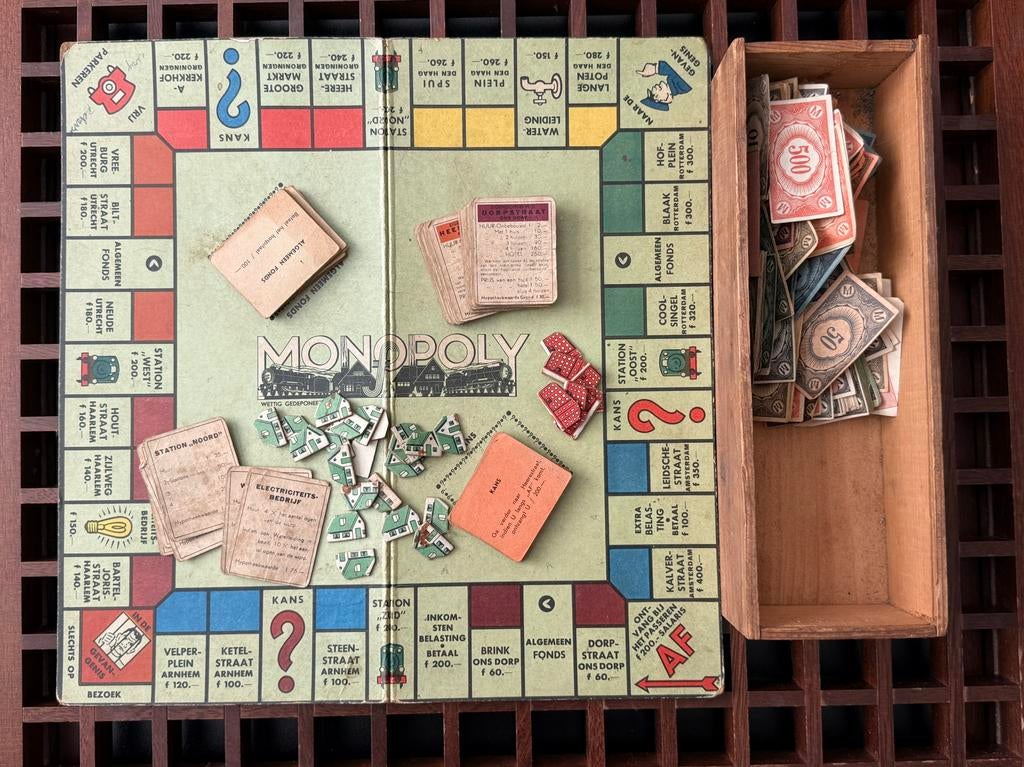 Antiek Monopoly Bordspel - Jaren '30/'40 Editie, Ophalen of Verzenden
