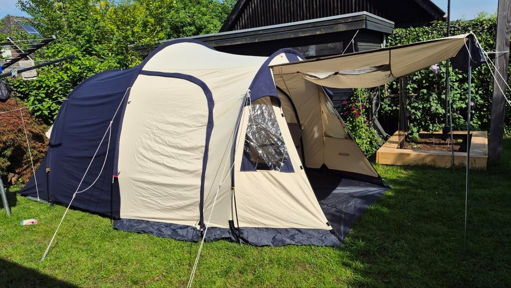 Nette en complete tent te koop: 4 pers Hypercamp Sundown, Caravans en Kamperen, Tenten, Ophalen, Zo goed als nieuw, Tot en met 4